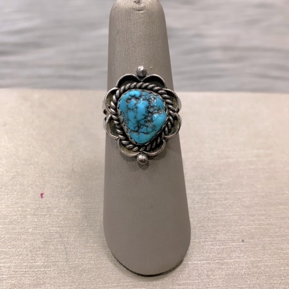 Native American Turquoise Genuine Sterling Silver Ring